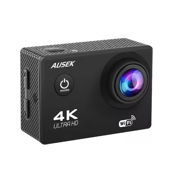 Action Camera,4K 30fps Sports Action Camera with 140 Degree Wide Angle Lens,Ultra HD Sports Cam 30M Underwater Waterproof Camera