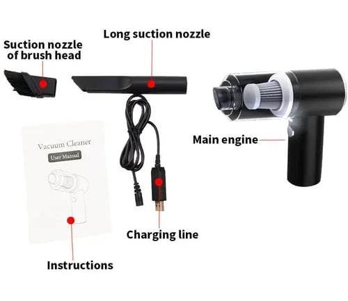 Wireless Handheld Car Vacuum Cleaner.