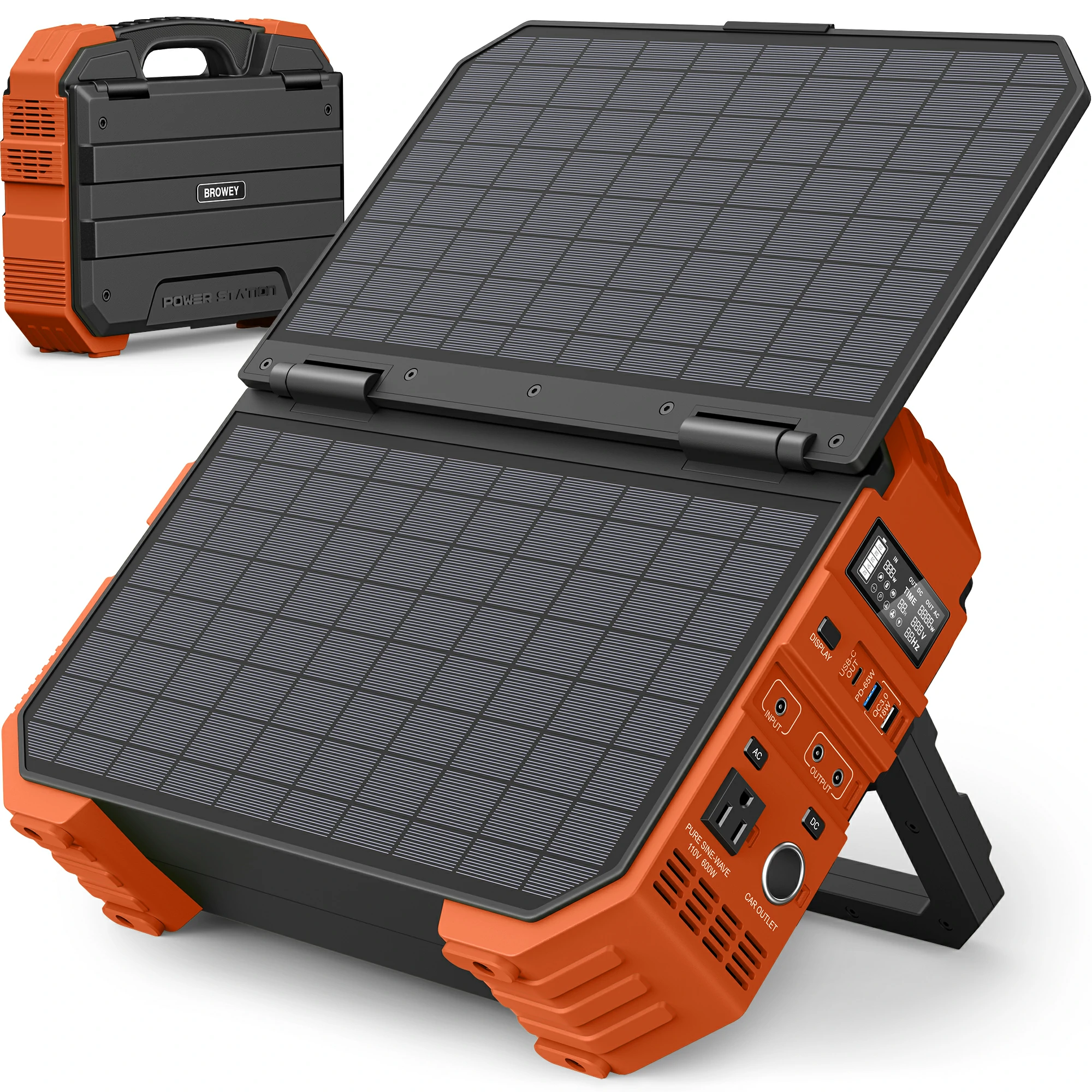 đ„Portable Power Station with Built-in Solar PanelăWorldwide Shippingă