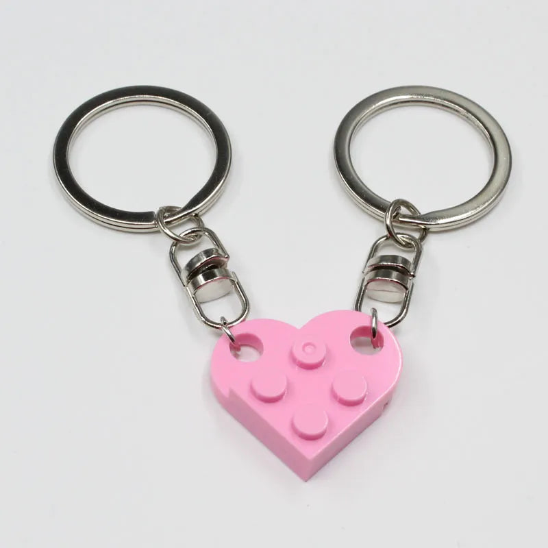💖Valentine's Day Hot Sale 60% OFF🔥 Brick Heart Keychain Set
