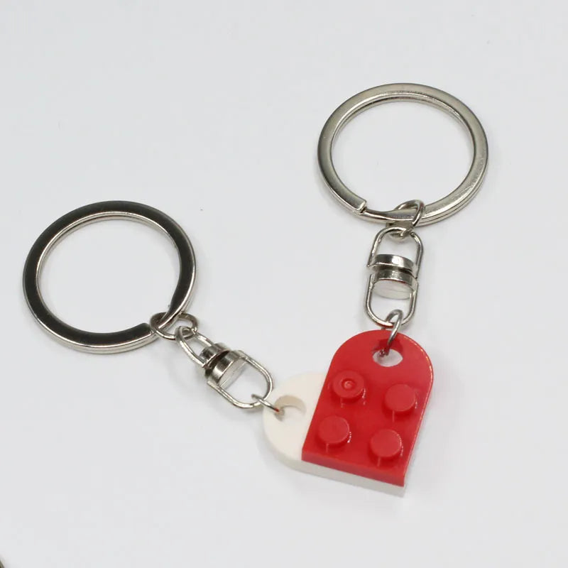 💖Valentine's Day Hot Sale 60% OFF🔥 Brick Heart Keychain Set