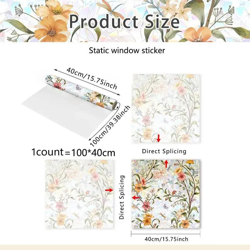 60% OFF🔥Floral Pattern Window Film