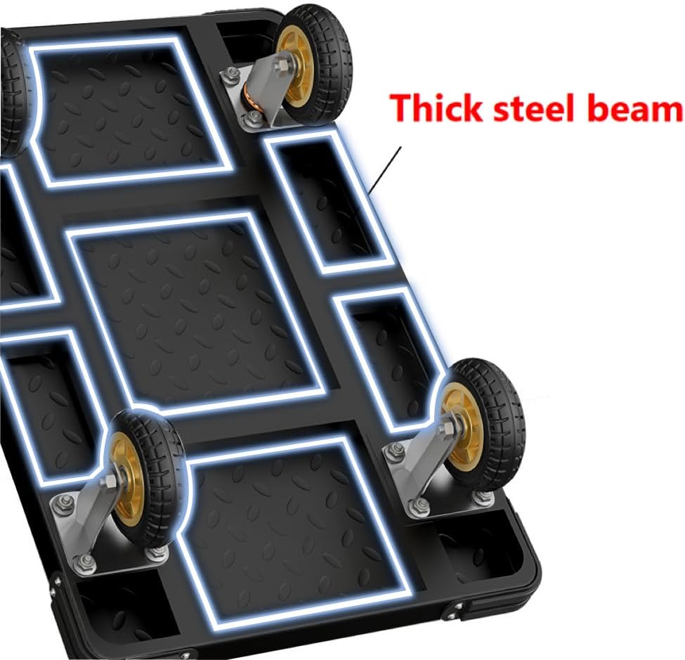 🎉Four-wheel disc brake electric flatbed cargo transport trolley