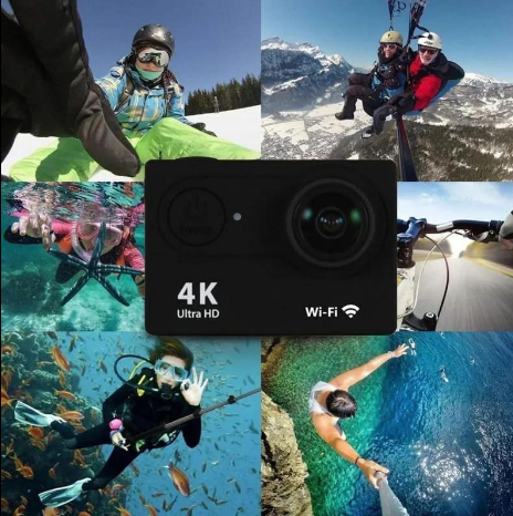 Action Camera,4K 30fps Sports Action Camera with 140 Degree Wide Angle Lens,Ultra HD Sports Cam 30M Underwater Waterproof Camera