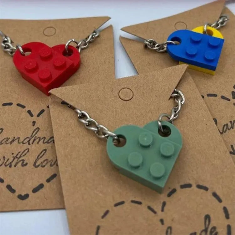 💖Valentine's Day Hot Sale 60% OFF🔥 Brick Heart Keychain Set