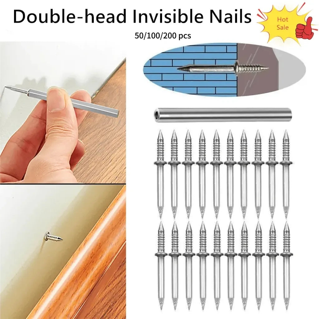 70% OFF🔥Double-Head Skirting Thread Seamless Nail