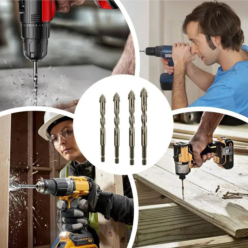 High Hardness Four-blade Serrated Drill bit