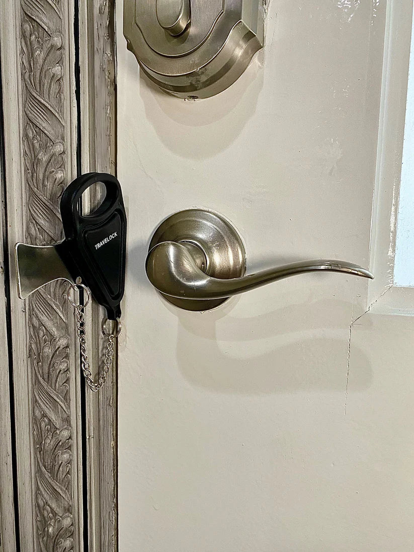 Portable Door Snap Locks Hotel Room Door Overhead Door Stopper Anti-theft Locks