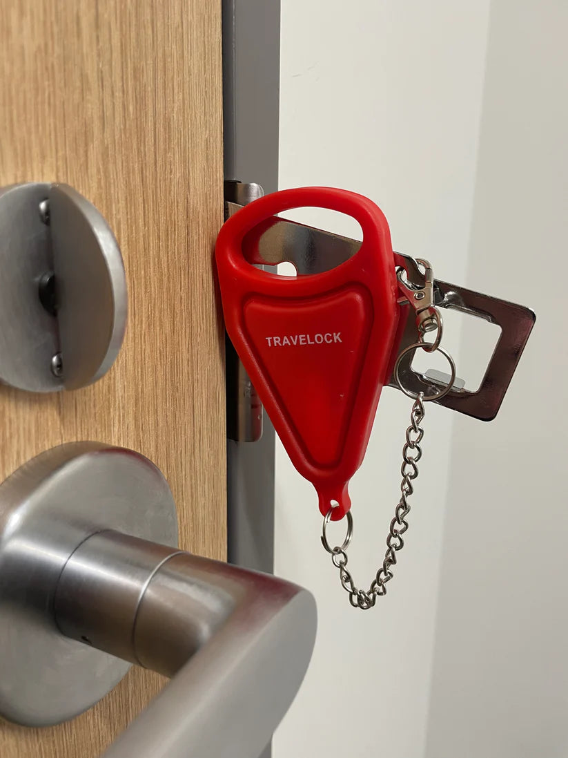 Portable Door Snap Locks Hotel Room Door Overhead Door Stopper Anti-theft Locks