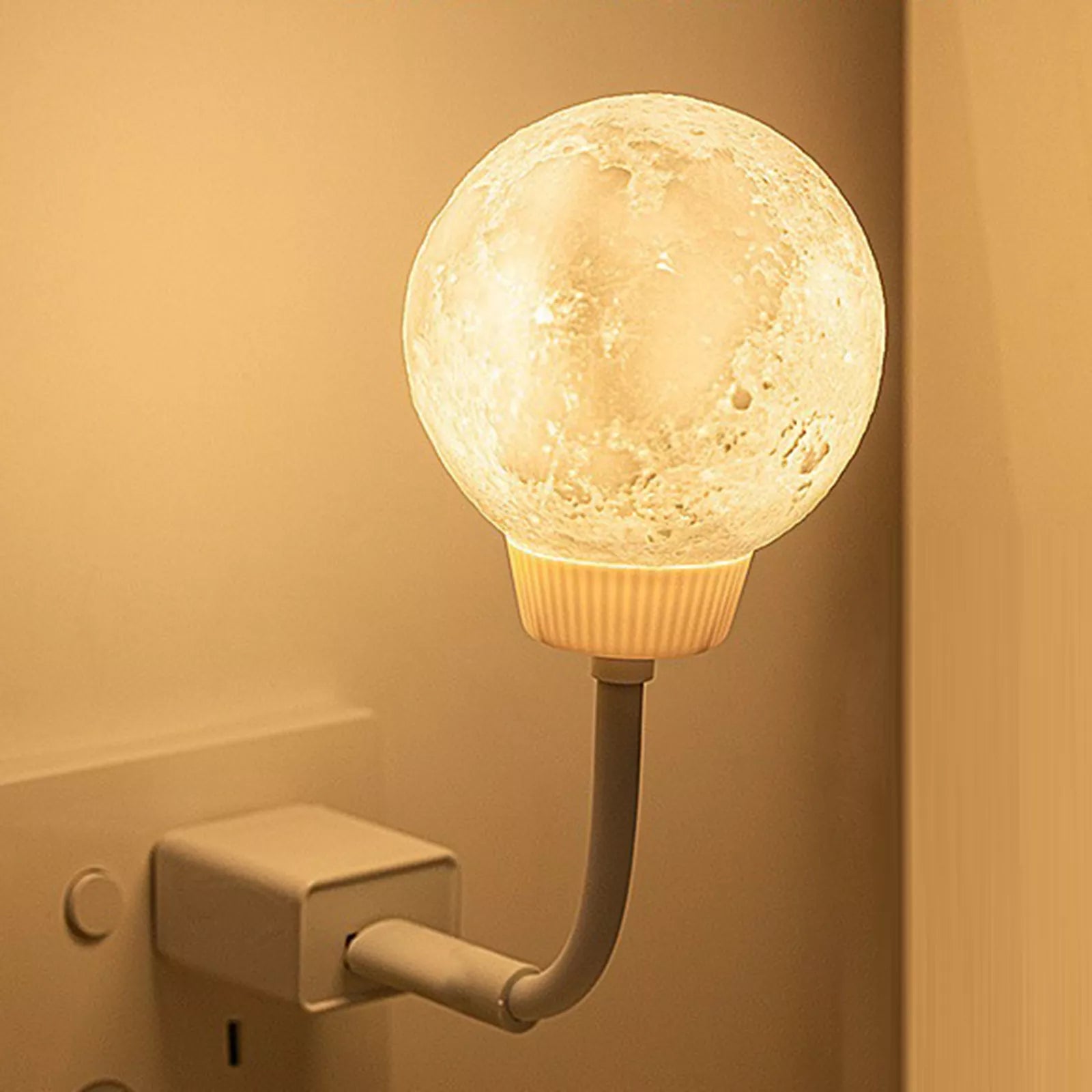 USB-PoweredVoice-Activated Voice-Controlled Bedroom Light3 Color Dimming Bedroom Bathroom