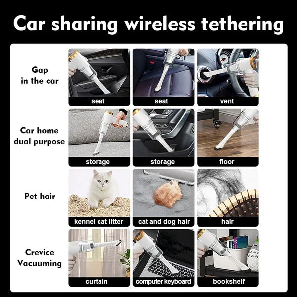Wireless Handheld Car Vacuum Cleaner.