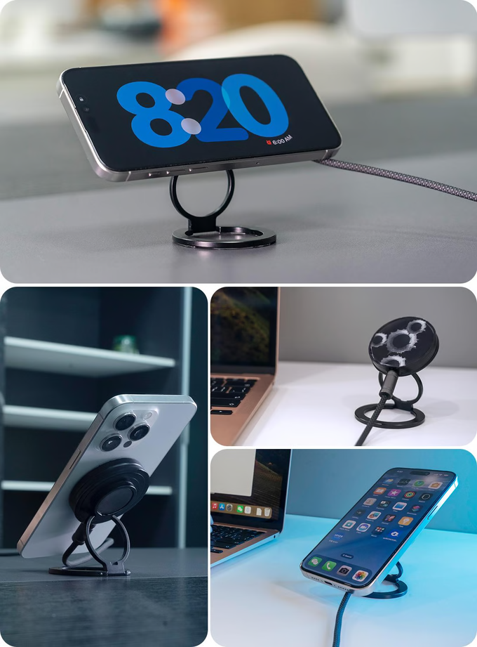 2-in-1 Qi2 Wireless Charger&Stress Toy&Magnetic Stand