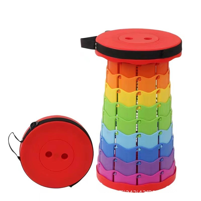 Upgraded Foldable Stool Thickened, PortableCollapsible Stool Retractable Stool for FishingHiking Tours, BBQ, Parties, Outdoor Activities