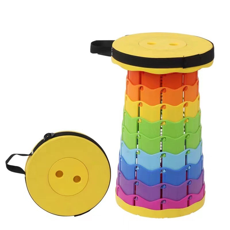 Upgraded Foldable Stool Thickened, PortableCollapsible Stool Retractable Stool for FishingHiking Tours, BBQ, Parties, Outdoor Activities