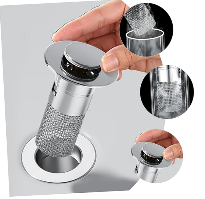 Pop Up Sink Strainer & Drainer