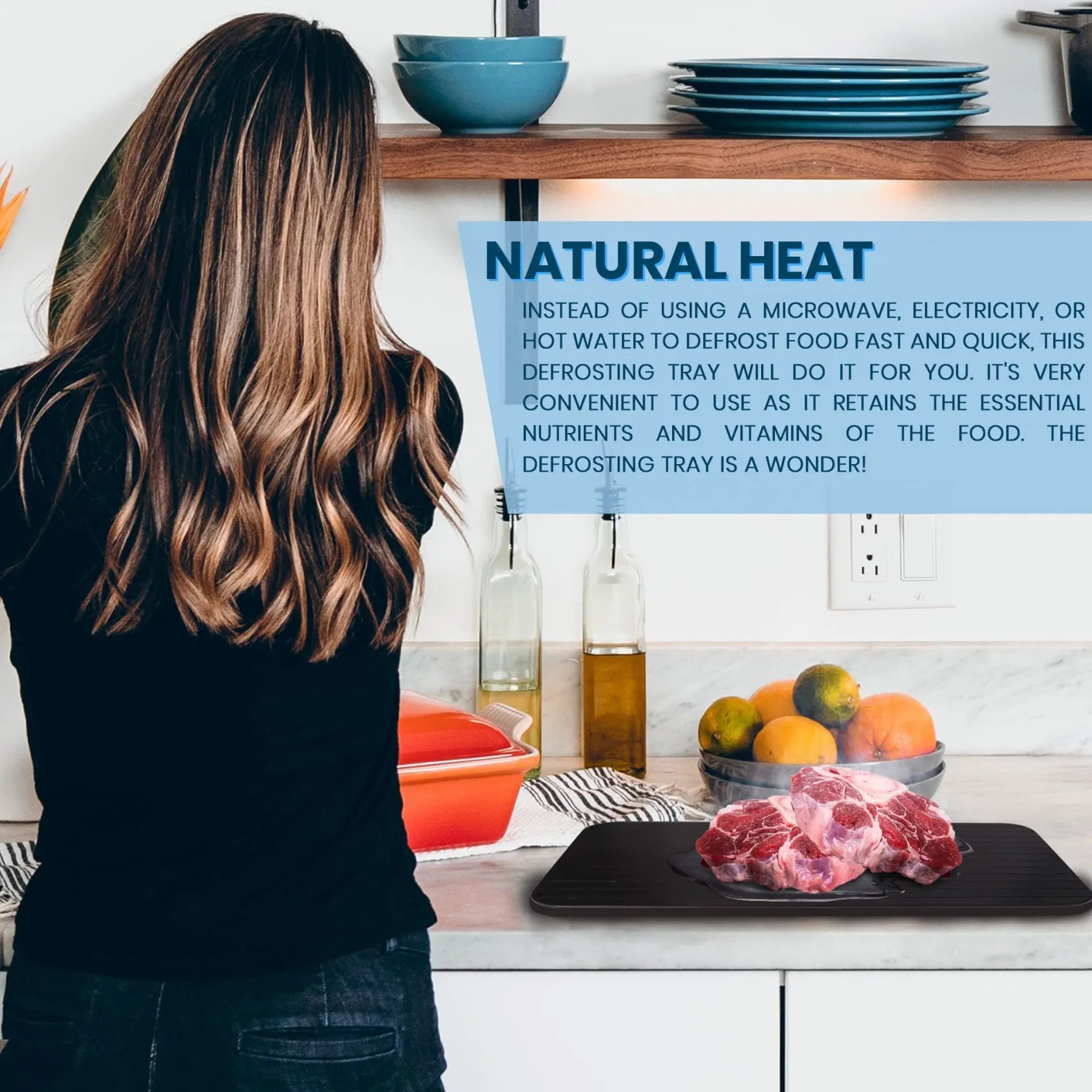 60% OFF🔥Defrosting Tray for Frozen Meat