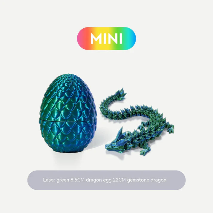 3D Printed Dragon Egg Crystal Ornaments