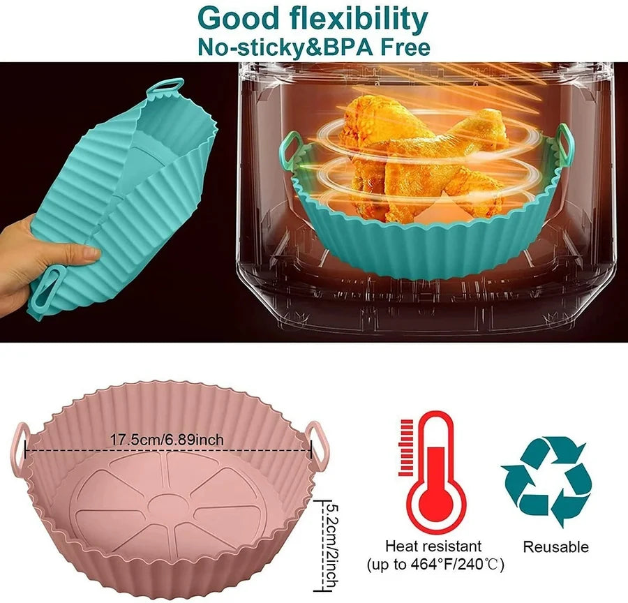 🔥 Last day 49% OFF-Air Fryer Silicone Baking Tray（Buy 2 Get 1 Free Now）
