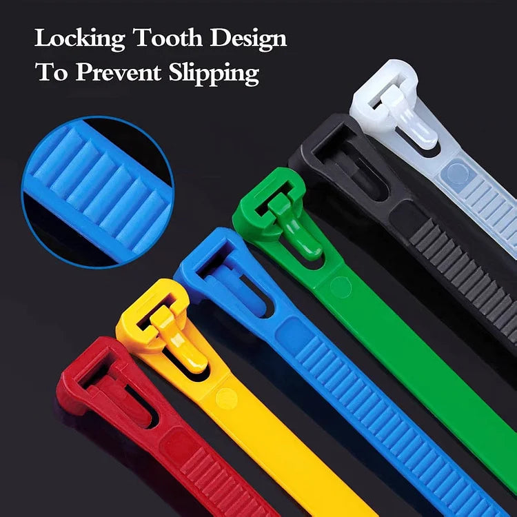 Buckle Self-locking Premium Nylon Cable Wire Ties - applied!