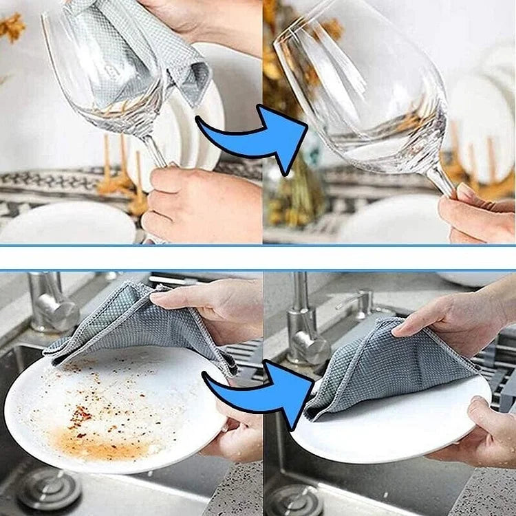 🔥🔥🔥Streak-Free Miracle Cleaning Cloths - Reusable