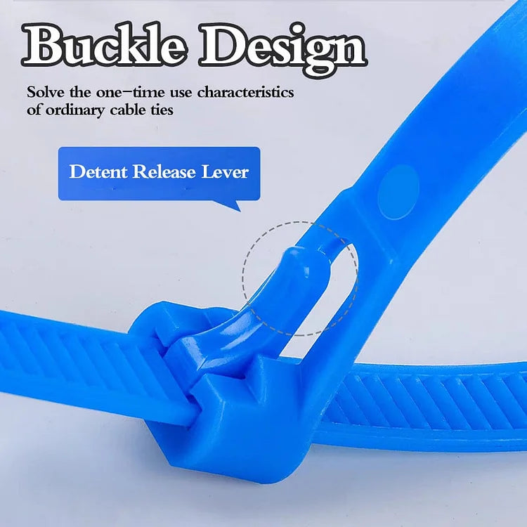 Buckle Self-locking Premium Nylon Cable Wire Ties - applied!