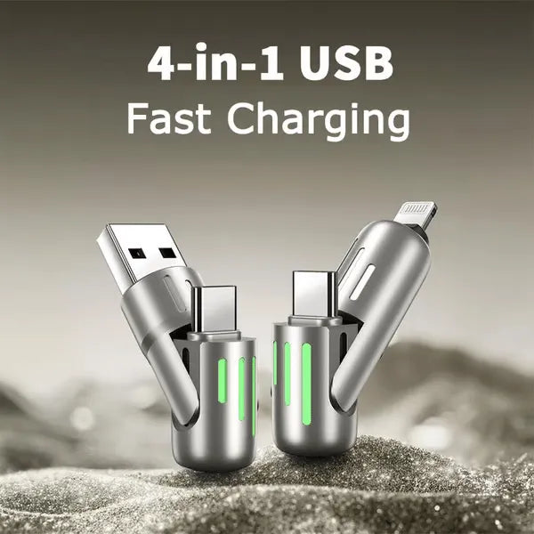 Last Day 50% OFF🔥4-in-1 USB Charging Cable mFish Fast Charging MAX 240W