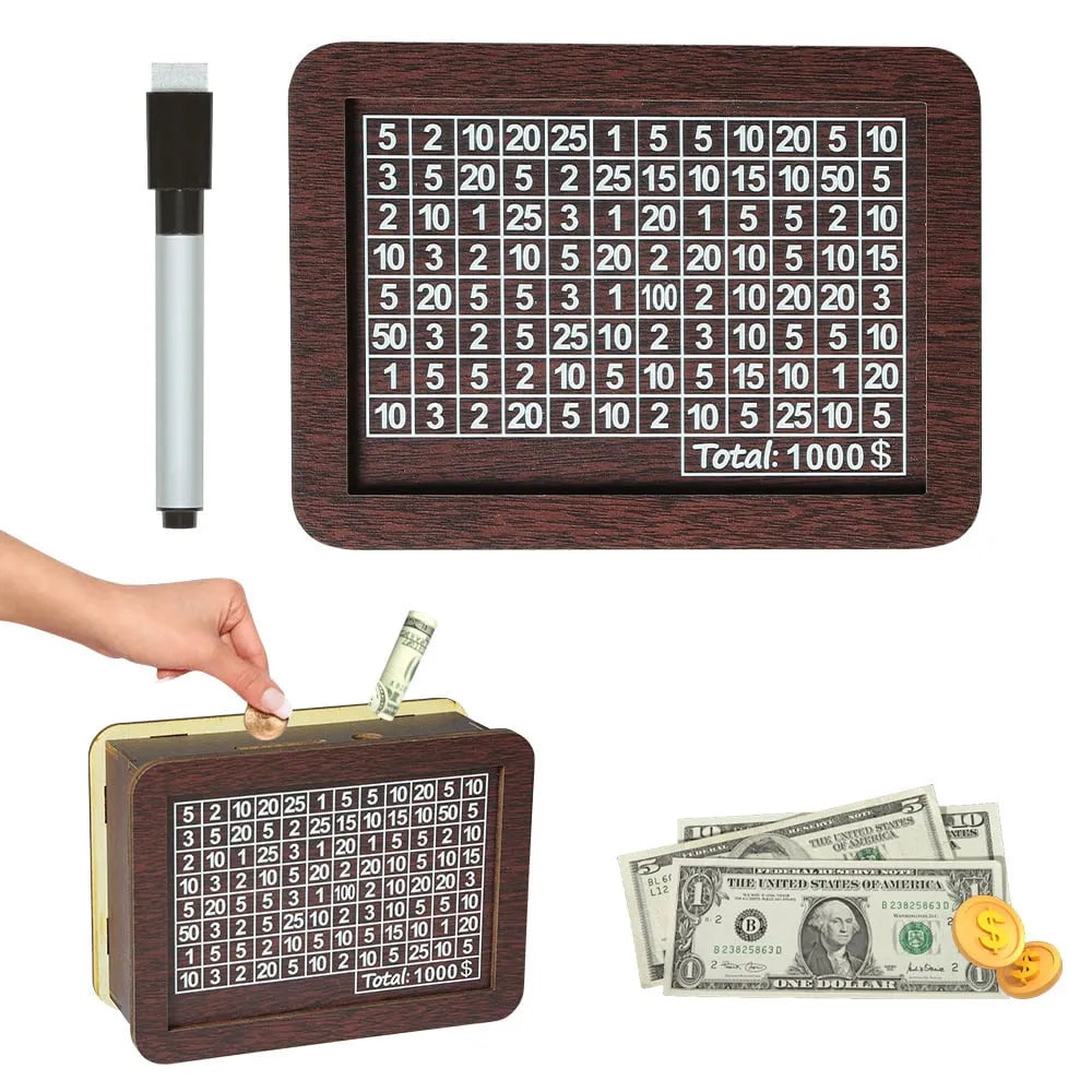 🎁Holiday Sale 70% OFF🔥Cash Vault Wooden Savings Box