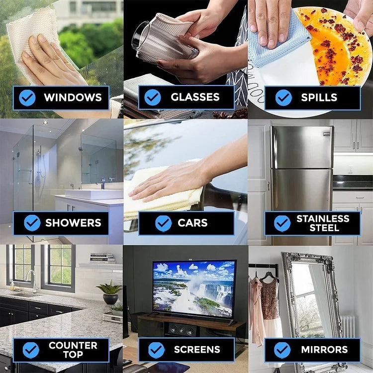 🔥🔥🔥Streak-Free Miracle Cleaning Cloths - Reusable