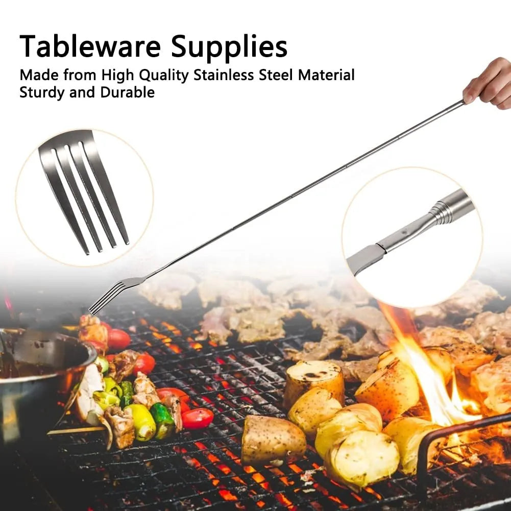 Holiday Hot Sale 70% OFF🔥Telescopic Stainless Steel Fork