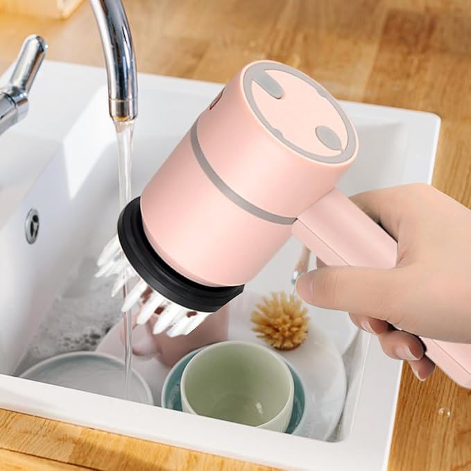 Gear Electric Cleaning Brush, Multifunctional Cleaning Tool with Telescopic Handle