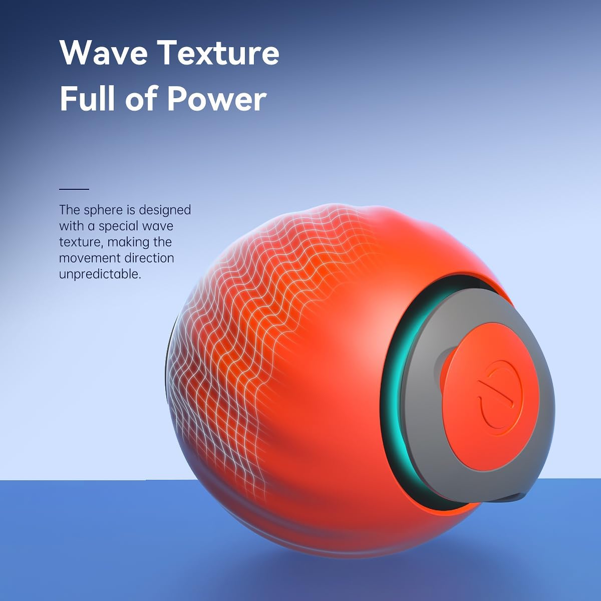 Speedy Sprint Ball Toy for Cat Type-C Rechargeable Interactive Cats Toy Blue