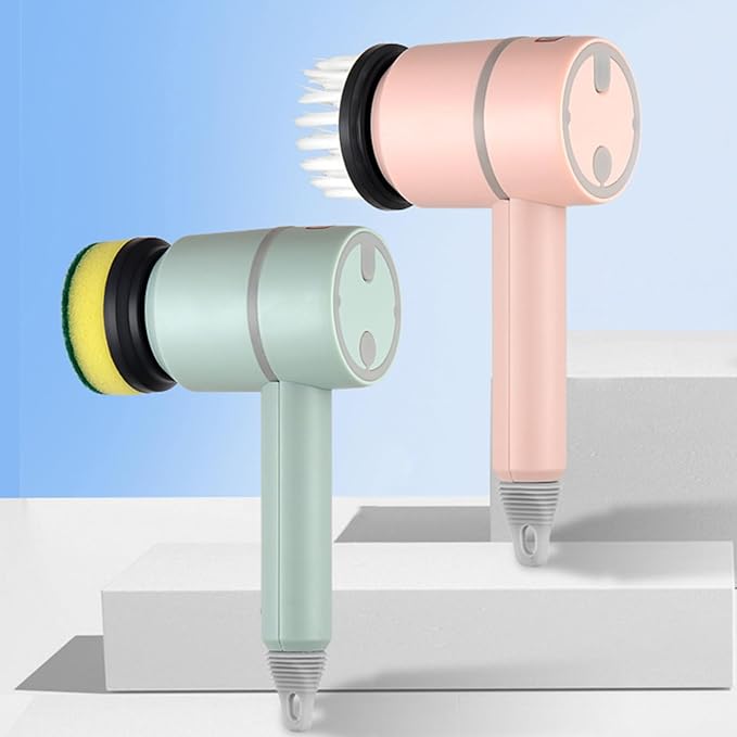 Gear Electric Cleaning Brush, Multifunctional Cleaning Tool with Telescopic Handle
