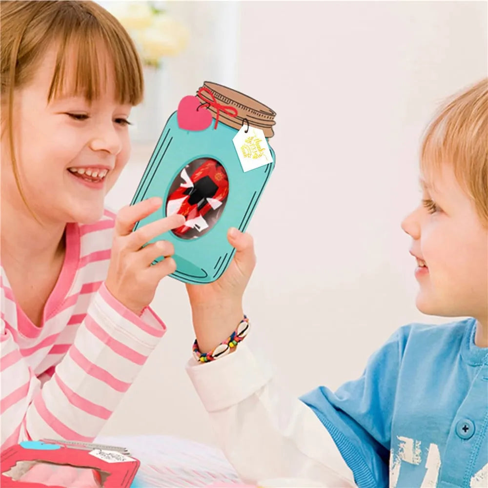 🔥2025 New Arrival Sale 65% Off💖Mason Jar Happy Valentines Day Cards🍬