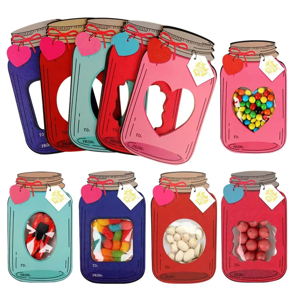 🔥2025 New Arrival Sale 65% Off💖Mason Jar Happy Valentines Day Cards🍬