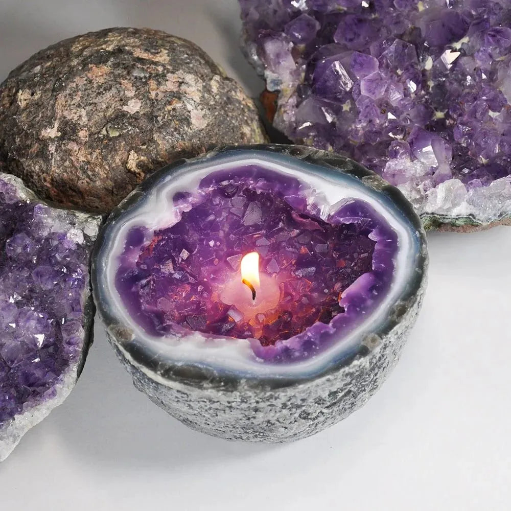 🔥Last 6 Hours 70% OFF🎁Crystal Intention/Healing Energy Candle