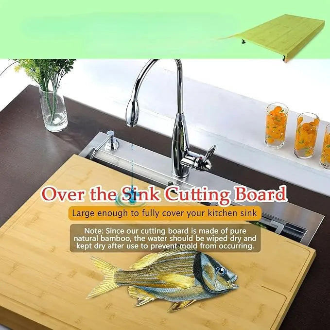 🎅Bamboo Cutting Board and Stovetop Cover