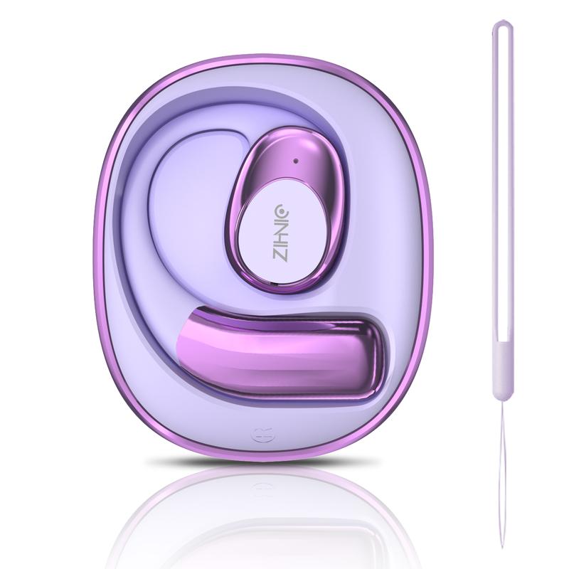 True Wireless headphones Open EarEarbuds Bluetooth 5.4,lPX5 Waterproof,35HrsPlaytime, Chargeable Open Ear Headphone withCharging Case,Light-Weight Headphones Built-inMicrophone Audio Electronic