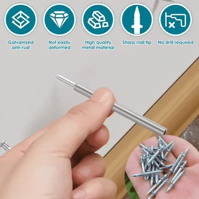 70% OFF🔥Double-Head Skirting Thread Seamless Nail
