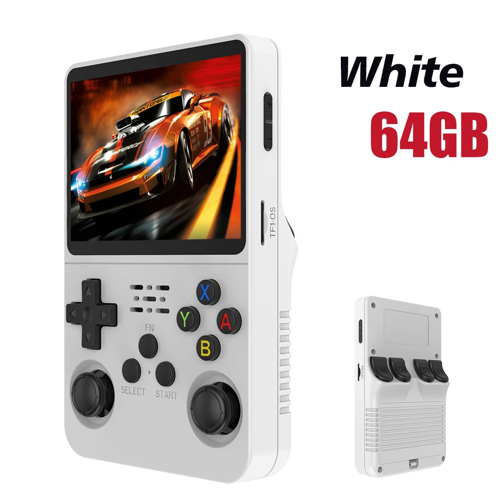 R36S Retro Handheld Video Game Console Linux System 3.5-Inch IPS Screen Mini Portable Handheld Video Player 64GB 15000 Games