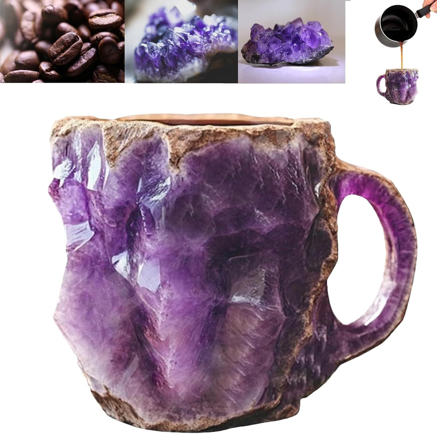 🎁 Mineral Crystal Rock Coffee Mug, Last Day Discount Offer!