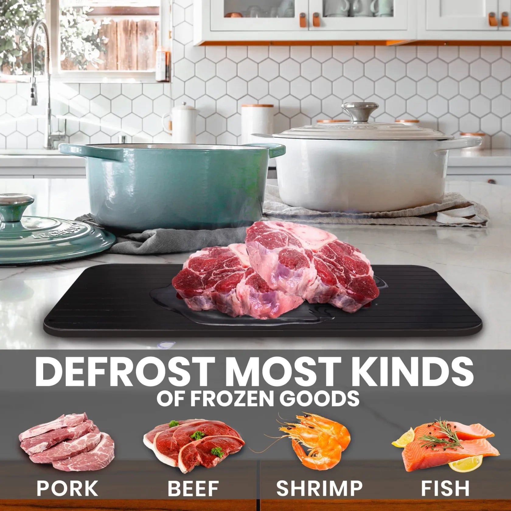 60% OFF🔥Defrosting Tray for Frozen Meat