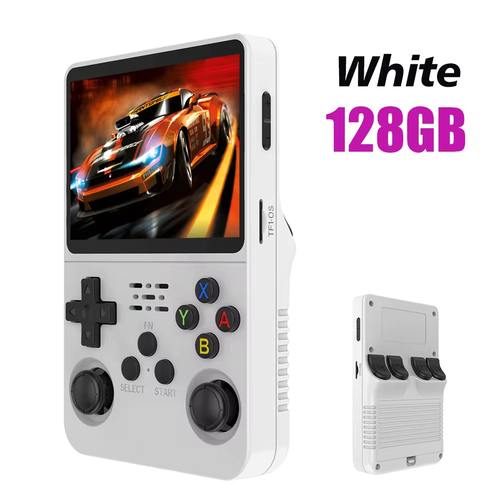 R36S Retro Handheld Video Game Console Linux System 3.5-Inch IPS Screen Mini Portable Handheld Video Player 64GB 15000 Games