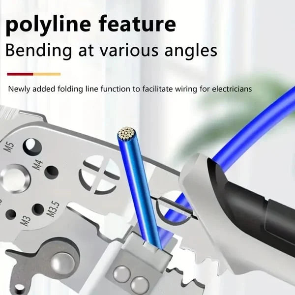 🛒2024 New Multifunctional Elbow Wire Stripping Pliers with a Spring Keychain