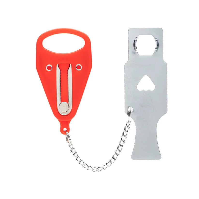 Portable Door Snap Locks Hotel Room Door Overhead Door Stopper Anti-theft Locks