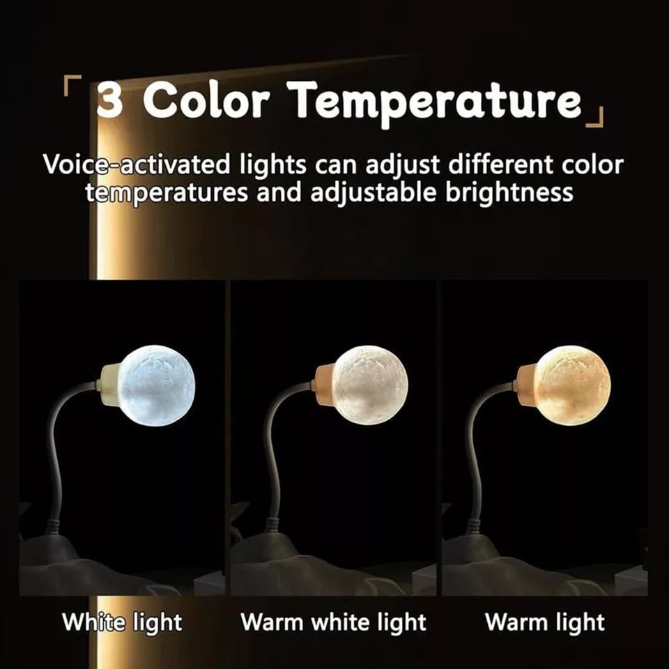USB-PoweredVoice-Activated Voice-Controlled Bedroom Light3 Color Dimming Bedroom Bathroom