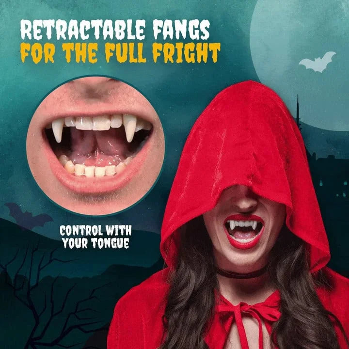 🧛‍♂️Early Halloween 51% OFF - Retractable Halloween Vampire Fangs🧛‍♂️